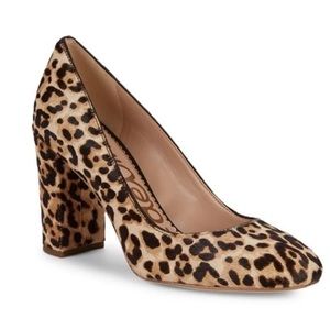 🐆 Sam Edelman Women’s 10 Leopard Print Heel Pumps